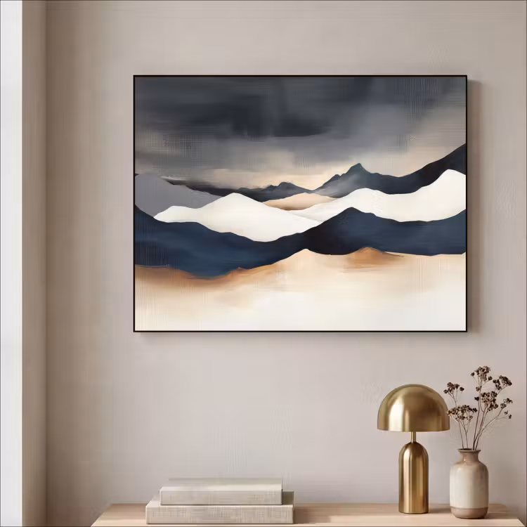 Art Frame - Bergen - Donkerblauw - Landschap — 5