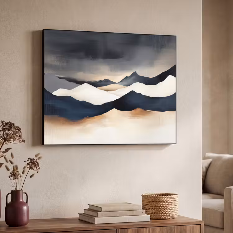 Art Frame - Bergen - Donkerblauw - Landschap — 7