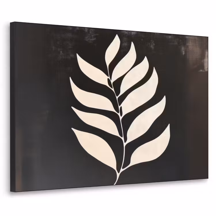 Art Frame - Blad - Wit - Minimalistisch — 1