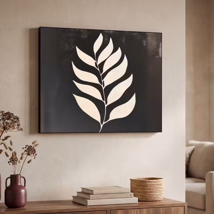 Art Frame - Blad - Wit - Minimalistisch — 7