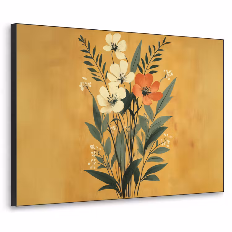 Art Frame - Bladeren - Boeket - Bloemen - Geel — 1