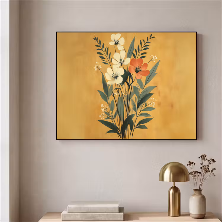 Art Frame - Bladeren - Boeket - Bloemen - Geel — 5