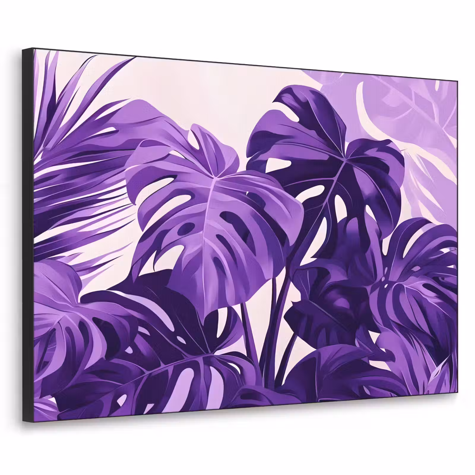 Art Frame - Bladeren - Paars - Tropisch - Abstract — 1
