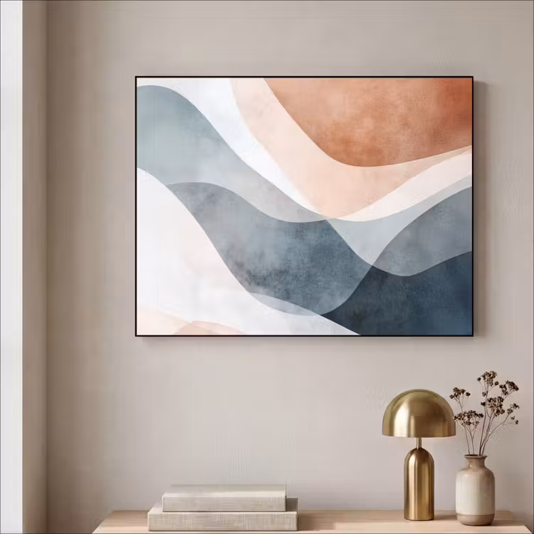 Art Frame - Abstract - Golven - Blauw — 5