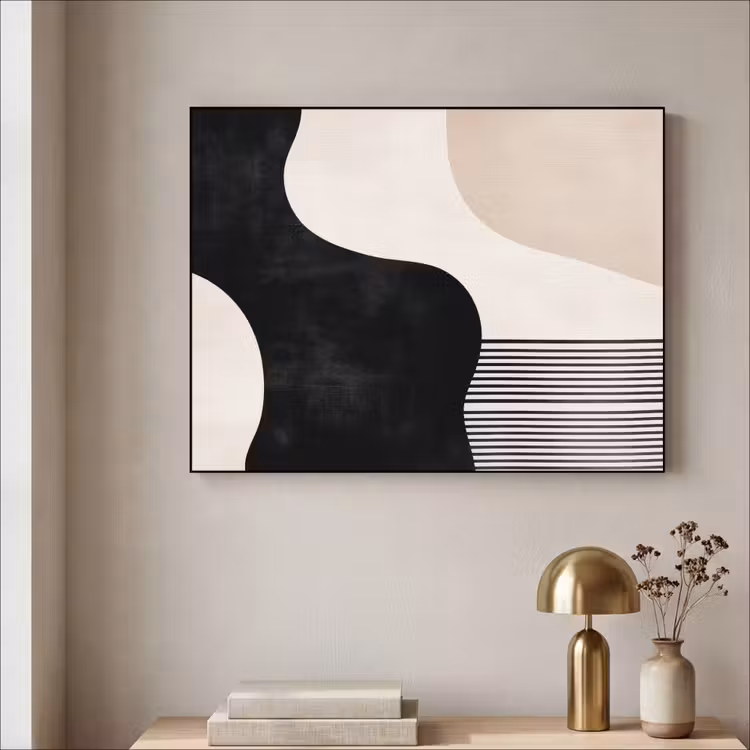 Art Frame - Abstract - Japandi - Beige - Modern — 5