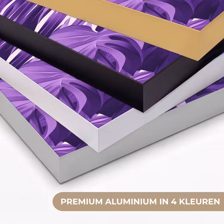 Art Frame - Bladeren - Paars - Tropisch - Abstract — 2