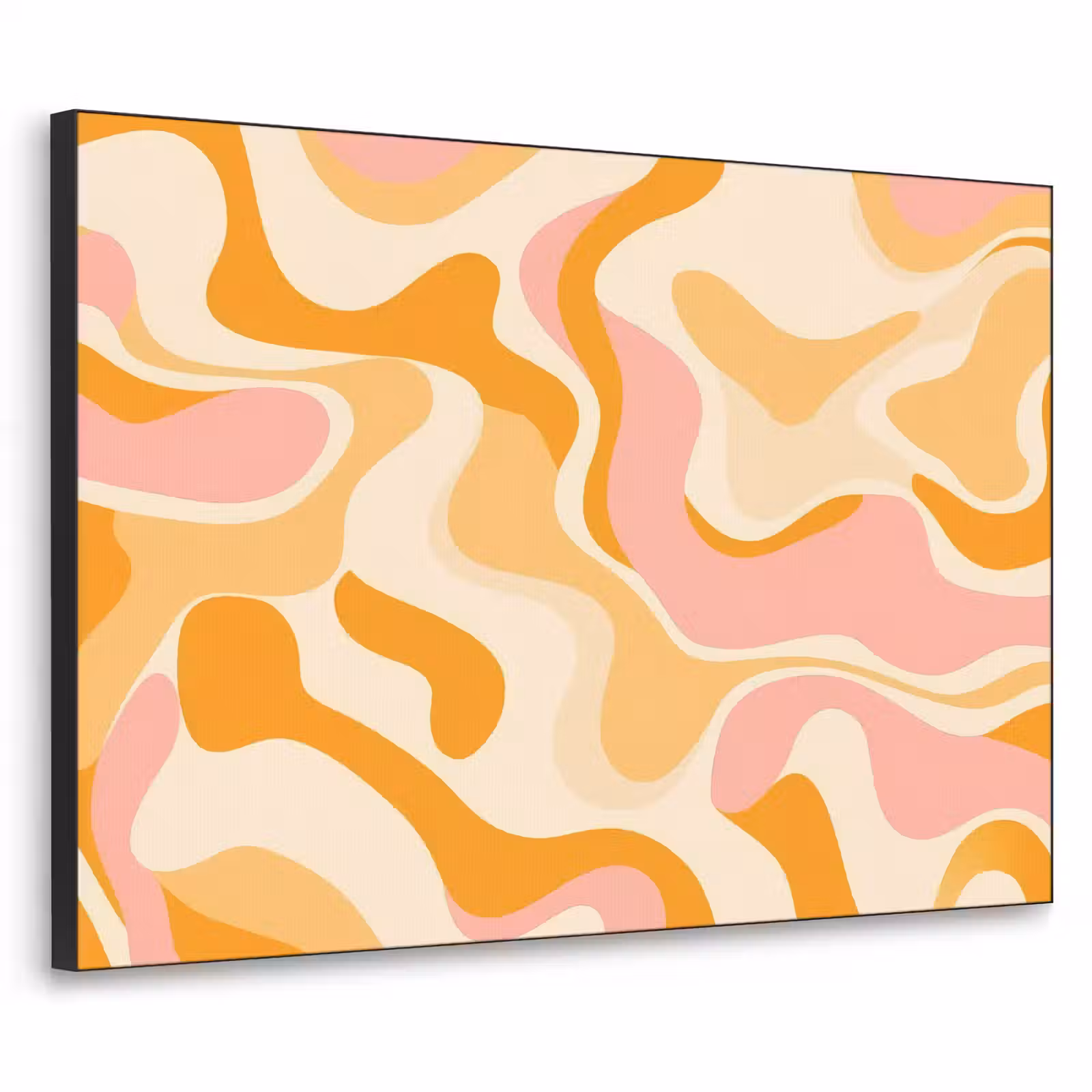 Art Frame - Abstract - Golvend - Oranje — 1
