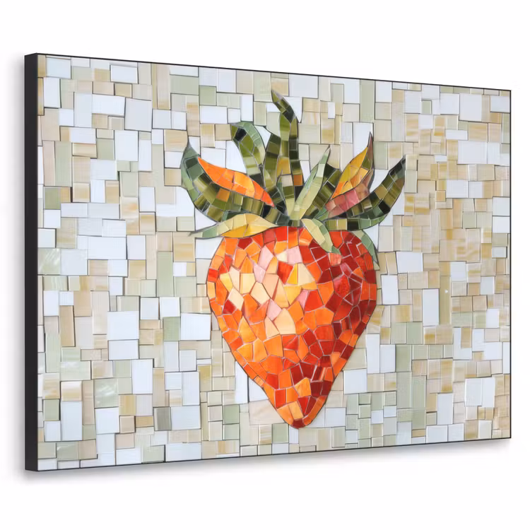Art Frame - Aardbei - Rood - Mozaïek - Fruit — 1