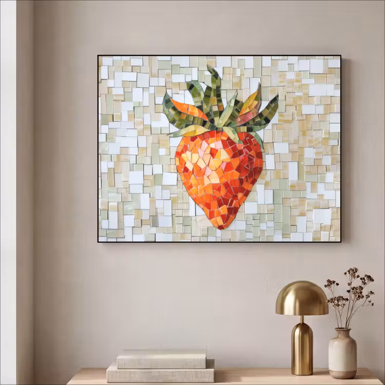 Art Frame - Aardbei - Rood - Mozaïek - Fruit — 5