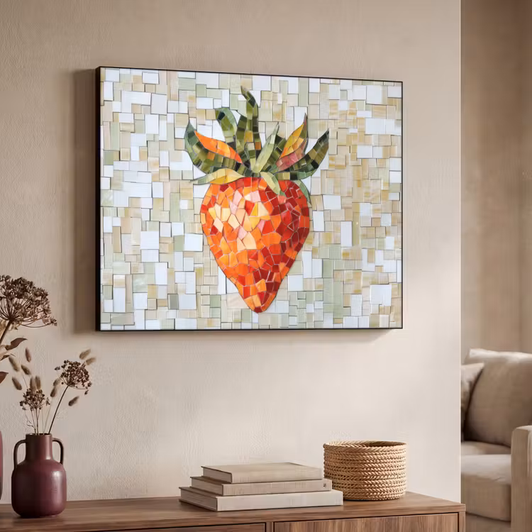 Art Frame - Aardbei - Rood - Mozaïek - Fruit — 7