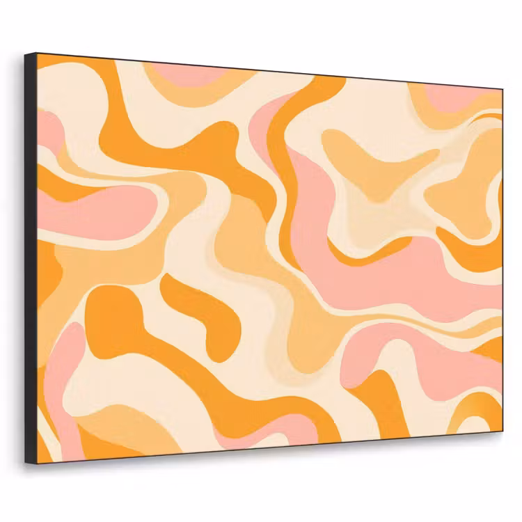 Art Frame - Abstract - Golvend - Oranje — 1