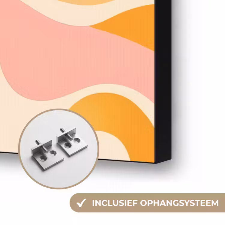 Art Frame - Abstract - Golvend - Oranje — 6