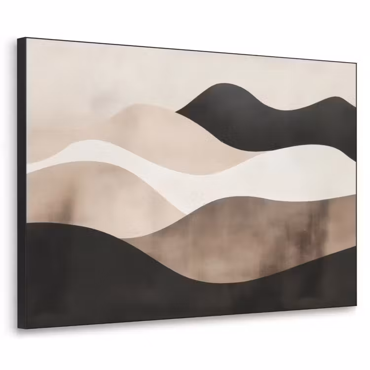Art Frame - Abstract - Landschap - Golven - Crèmekleur — 1