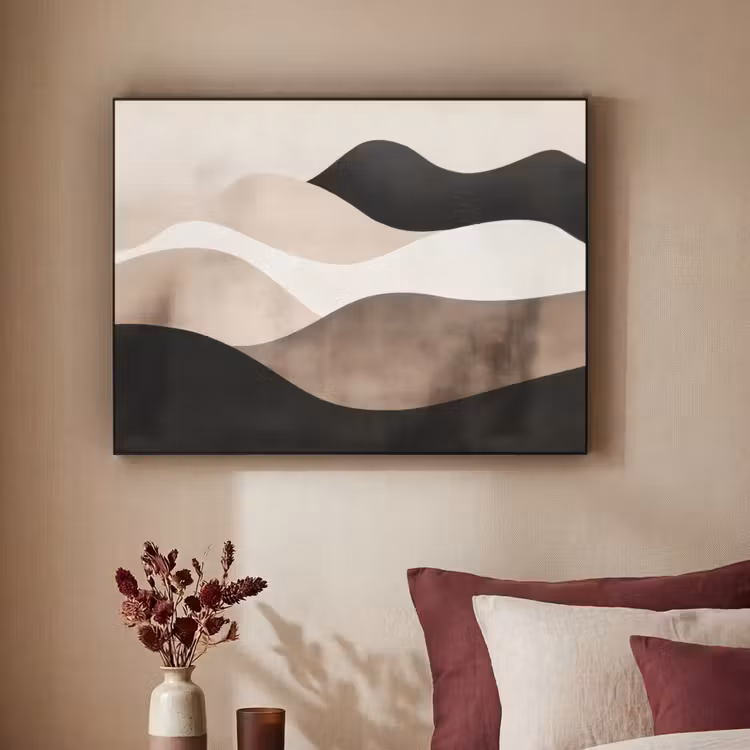 Art Frame - Abstract - Landschap - Golven - Crèmekleur — 3