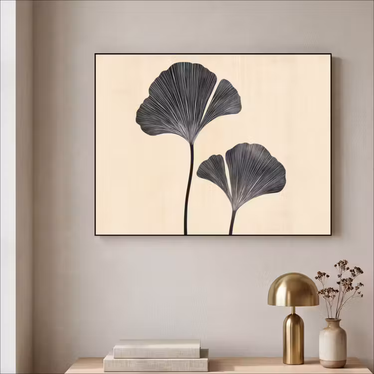 Art Frame - Bladeren - Minimalistisch - Zwart — 5