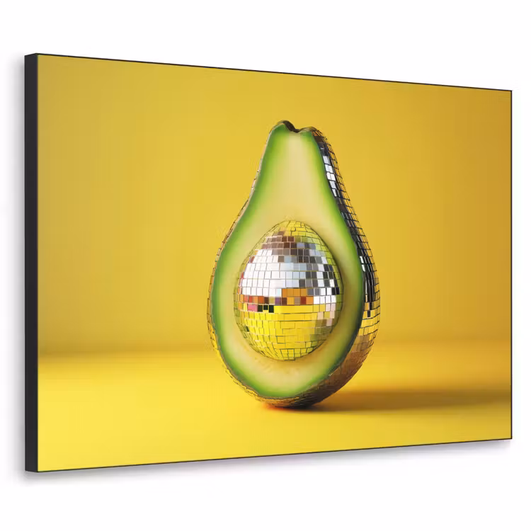 Art Frame - Avocado - Discobal - Geel - Glitter — 1