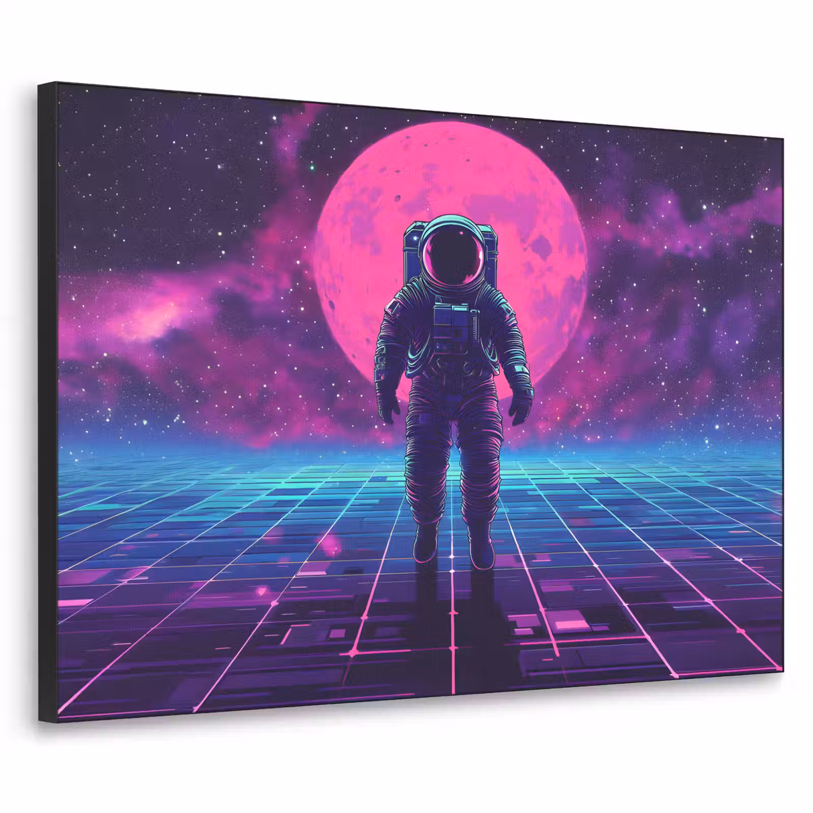 Art Frame - Astronaut - Maan - Roze - Sterrennevels — 1