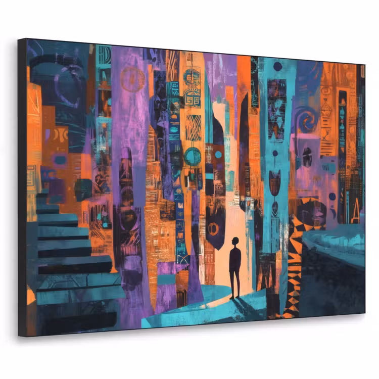 Art Frame - Abstract - Figuren - Kleurrijk — 1