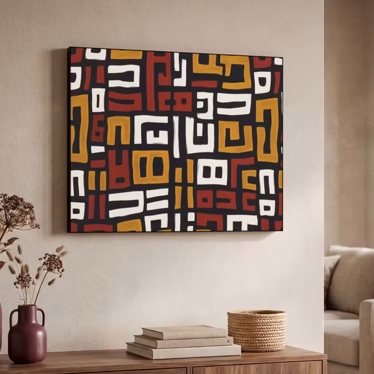 Art Frame - Abstract - Patroon - Rood — 7