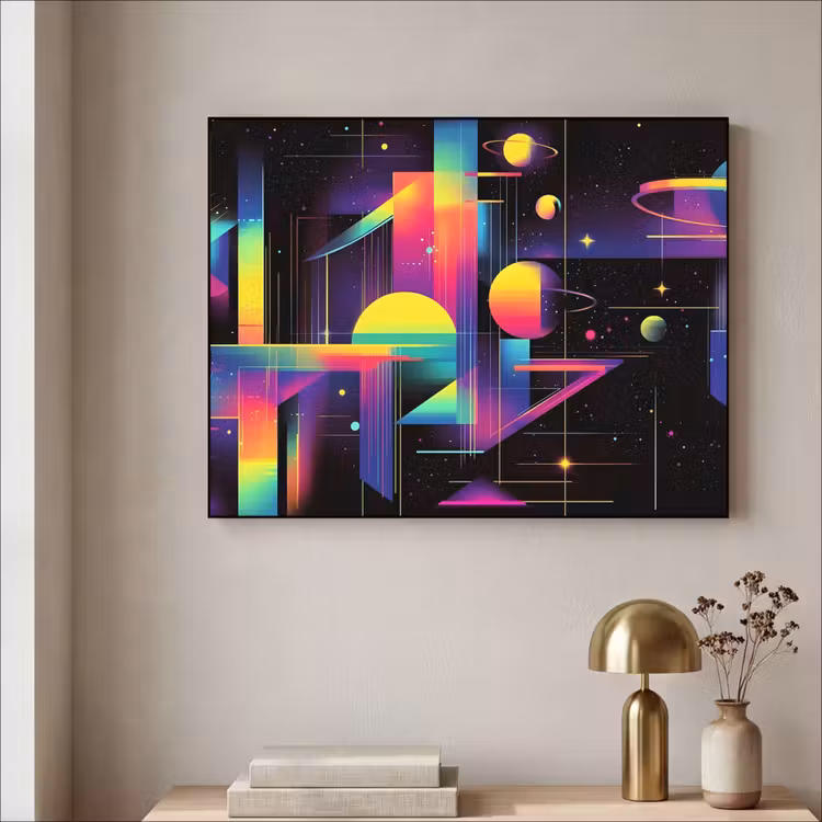 Art Frame - Abstract - Vormen - Kleurrijk - Lijnen — 5