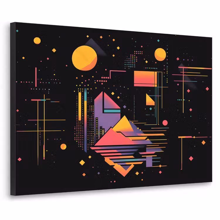 Art Frame - Abstract - Vormen - Lijnen - Kleurrijk — 1