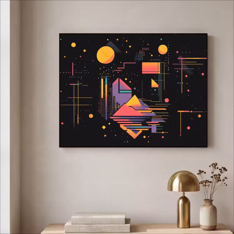 Art Frame - Abstract - Vormen - Lijnen - Kleurrijk — 5