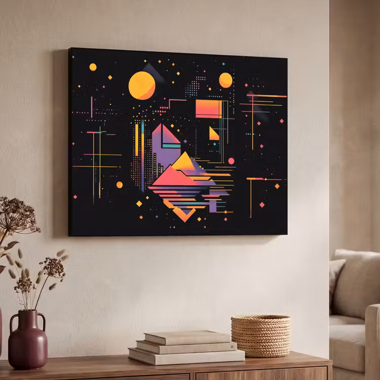 Art Frame - Abstract - Vormen - Lijnen - Kleurrijk — 7