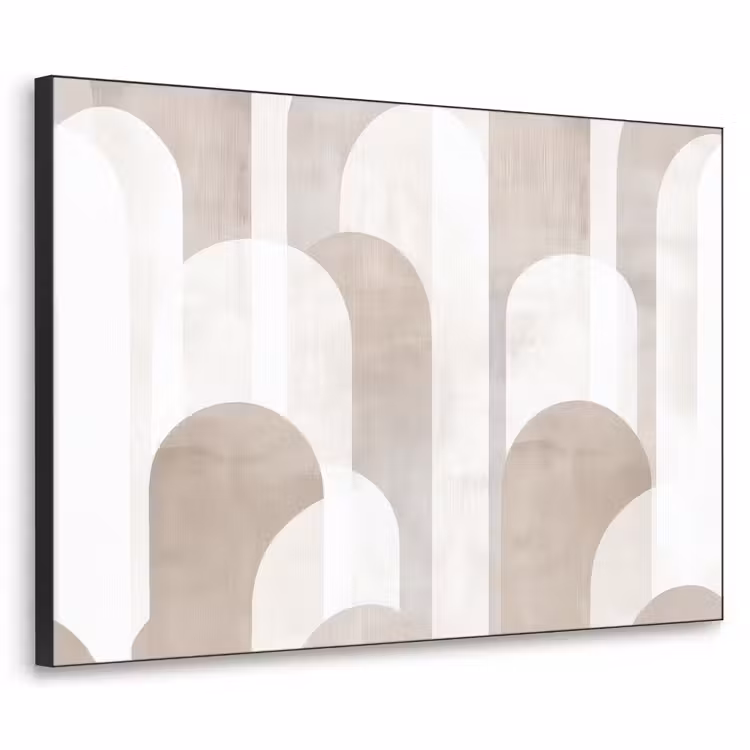 Art Frame - Abstracte bogen - Modern - Beige — 1