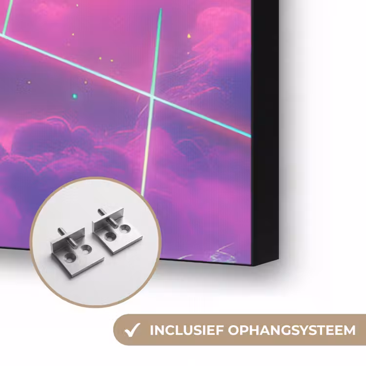 Art Frame - Astronaut - Neon - Roze - Wolken — 6