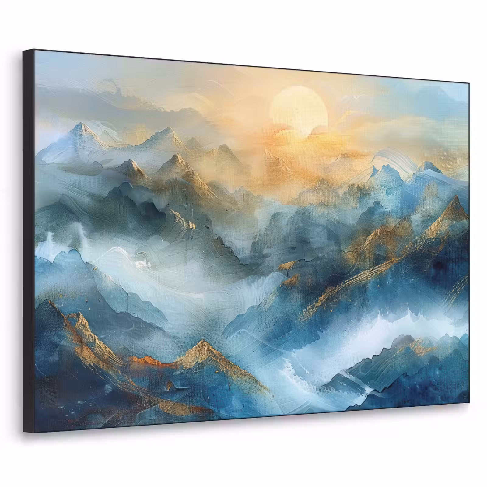 Art Frame - Abstract - Landschap - Bergen - Blauw - Modern — 1