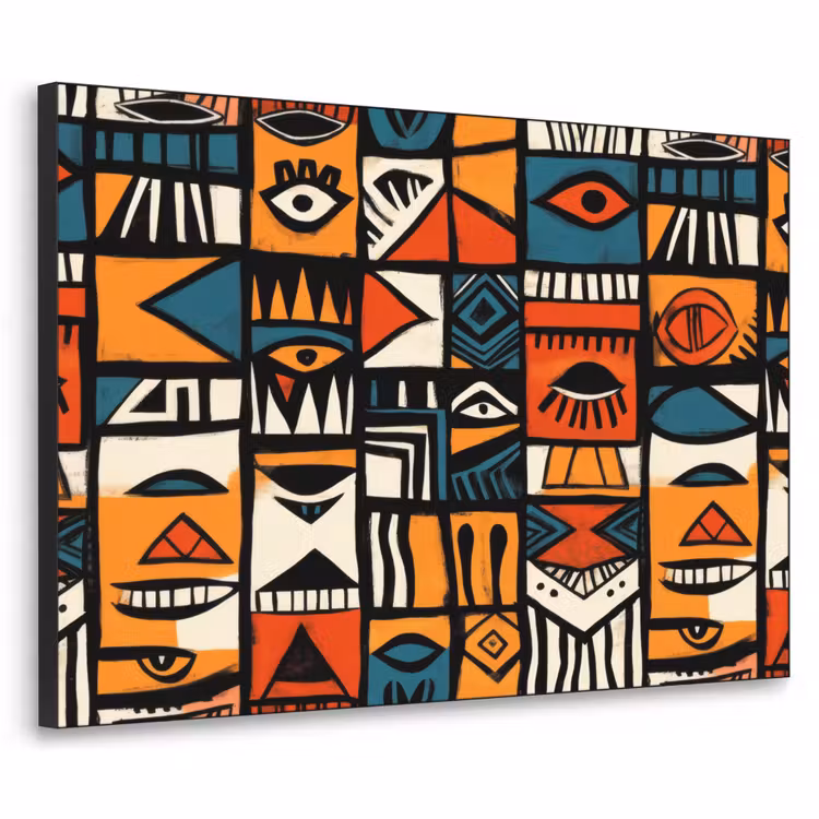 Art Frame - Abstract - Gezichten - Mozaïek — 1