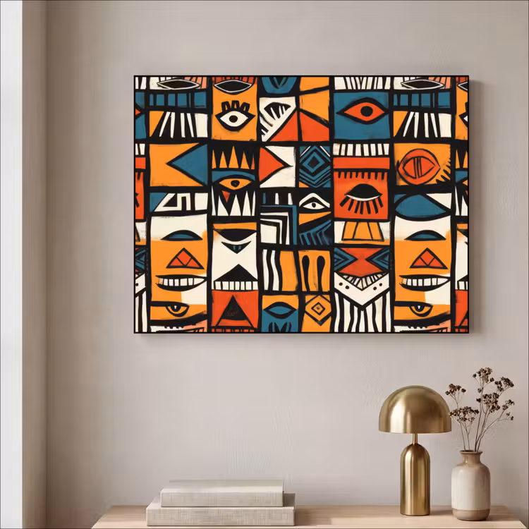 Art Frame - Abstract - Gezichten - Mozaïek — 5