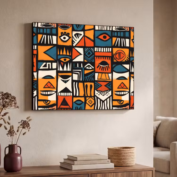 Art Frame - Abstract - Gezichten - Mozaïek — 7