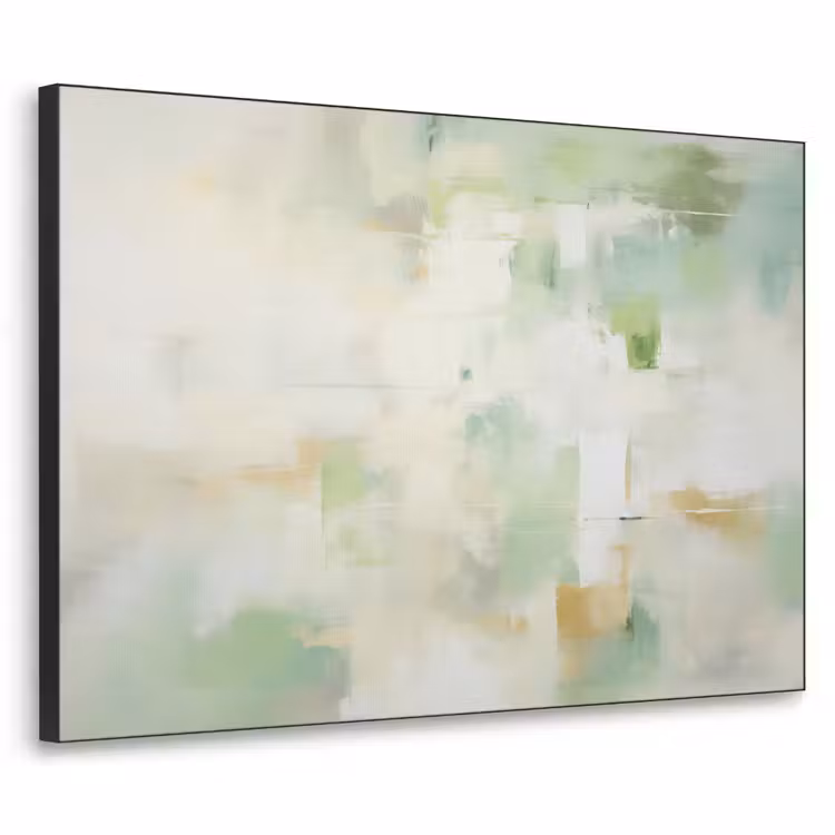 Art Frame - Abstract - Kunst - Wit - Groen - Modern — 1