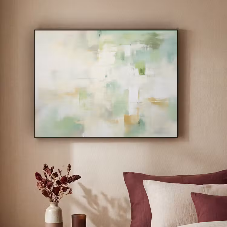 Art Frame - Abstract - Kunst - Wit - Groen - Modern — 3