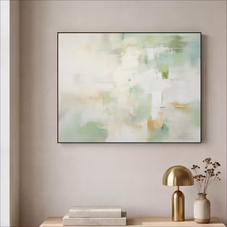 Art Frame - Abstract - Kunst - Wit - Groen - Modern — 5