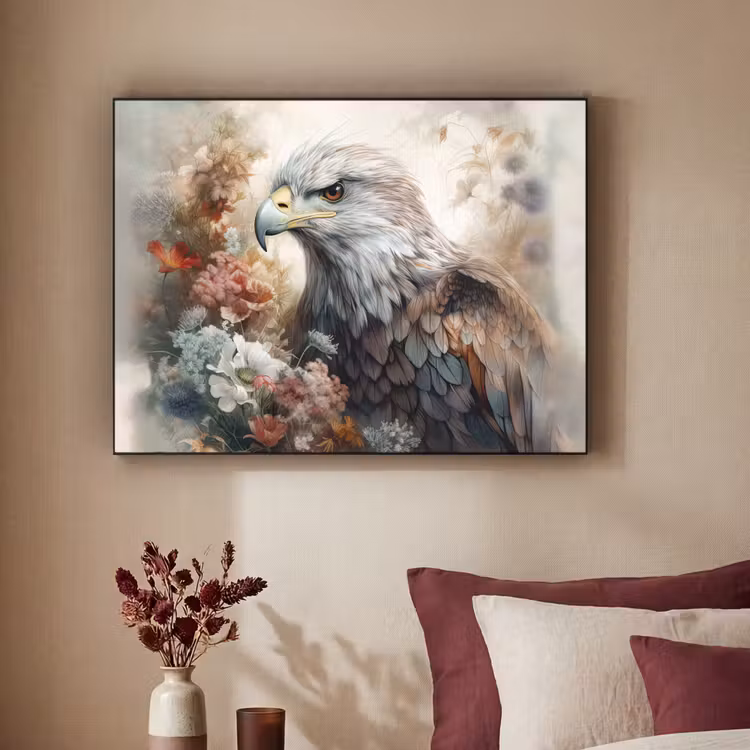 Art Frame - Arend - Adelaar - Vogel - Bloemen - Natuur — 3