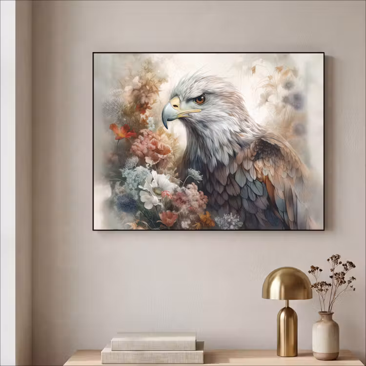 Art Frame - Arend - Adelaar - Vogel - Bloemen - Natuur — 5