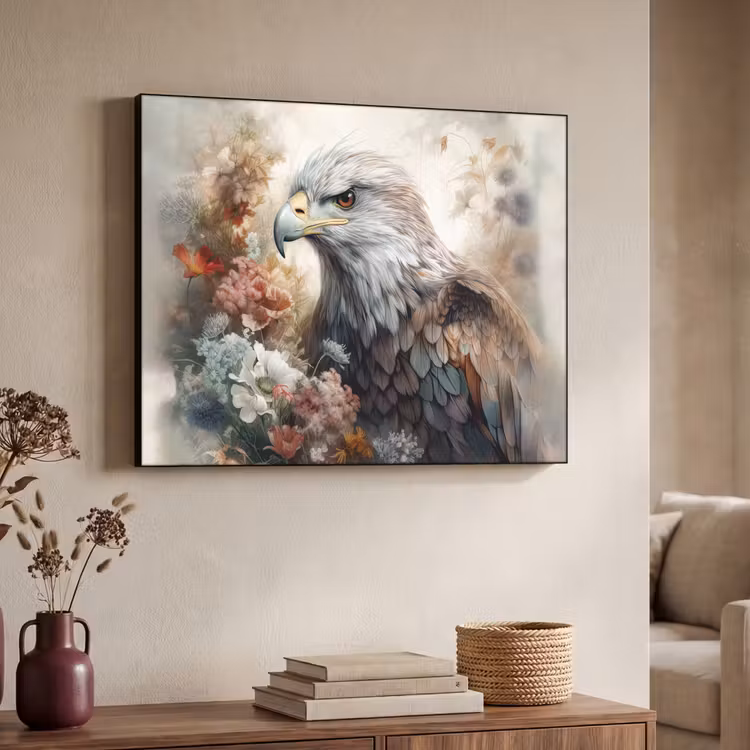 Art Frame - Arend - Adelaar - Vogel - Bloemen - Natuur — 7