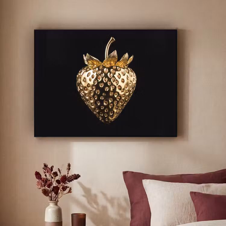 Art Frame - Aardbei - Goud - Zwart - Chrome — 3