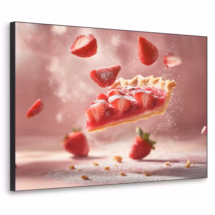 Art Frame - Aardbei - Taart- Eten - Roze — 1