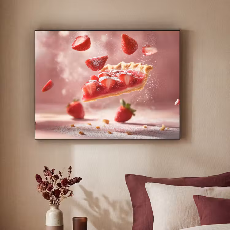 Art Frame - Aardbei - Taart- Eten - Roze — 3