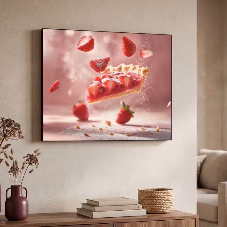 Art Frame - Aardbei - Taart- Eten - Roze — 7