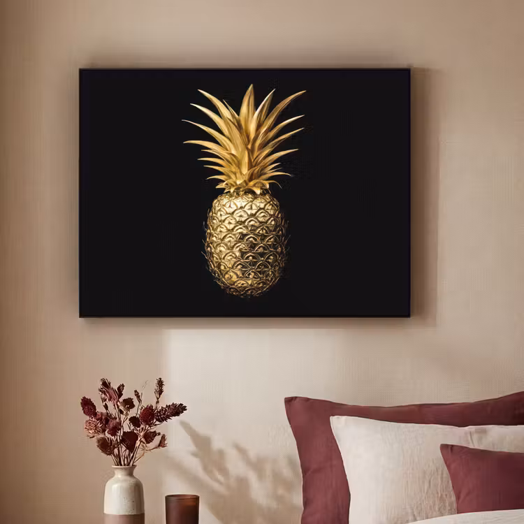 Art Frame - Ananas - Zwart - Goud - Luxe — 3