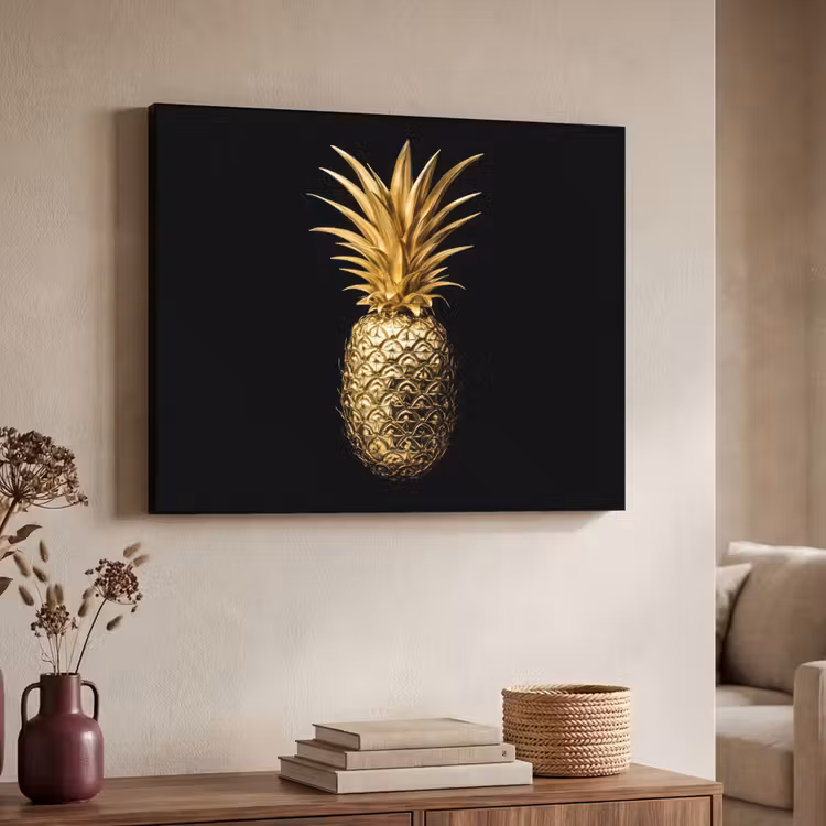 Art Frame - Ananas - Zwart - Goud - Luxe — 7