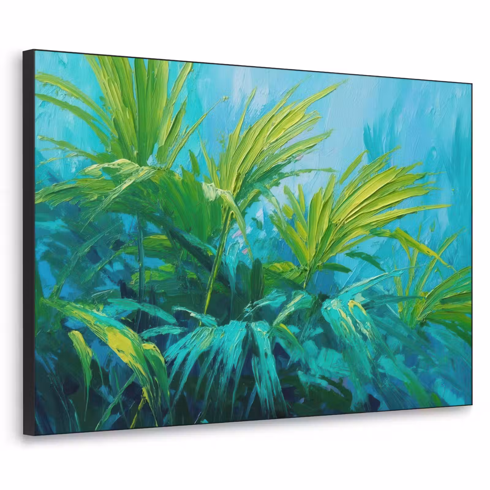 Art Frame - Bladeren - Groen - Schilderij - Abstract — 1