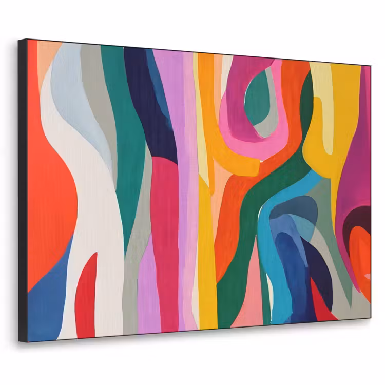 Art Frame - Abstract - Kleurrijk - Golven - Lijnen — 1