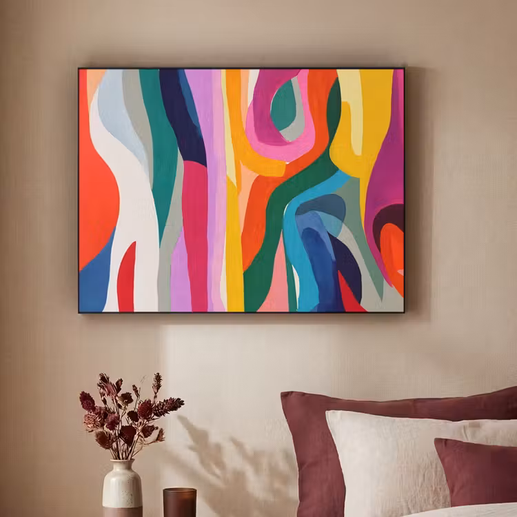 Art Frame - Abstract - Kleurrijk - Golven - Lijnen — 3