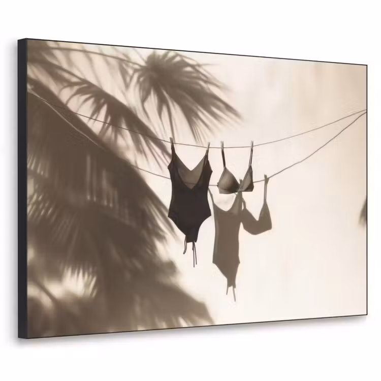 Art Frame - Badkleding - Palmbomen - Schaduw - Tropisch — 1