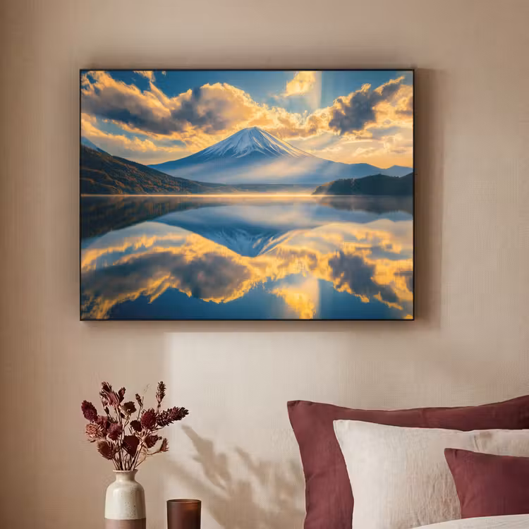 Art Frame - Berg - Rivier - Zonsondergang — 3